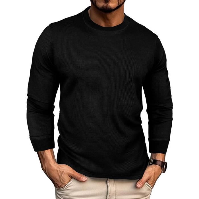 Chandail noir manche longue hotsell homme