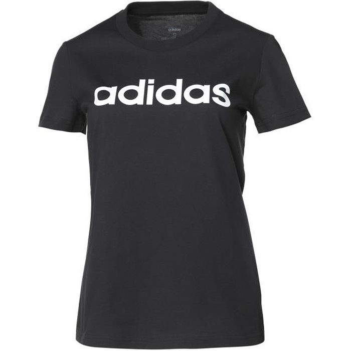 tee shirt adidas femme noir et blanc