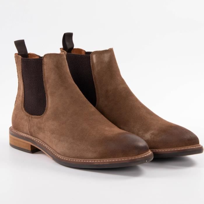 Schmoove Basket Schmoove Homme Pilot chelsea Marron cuir