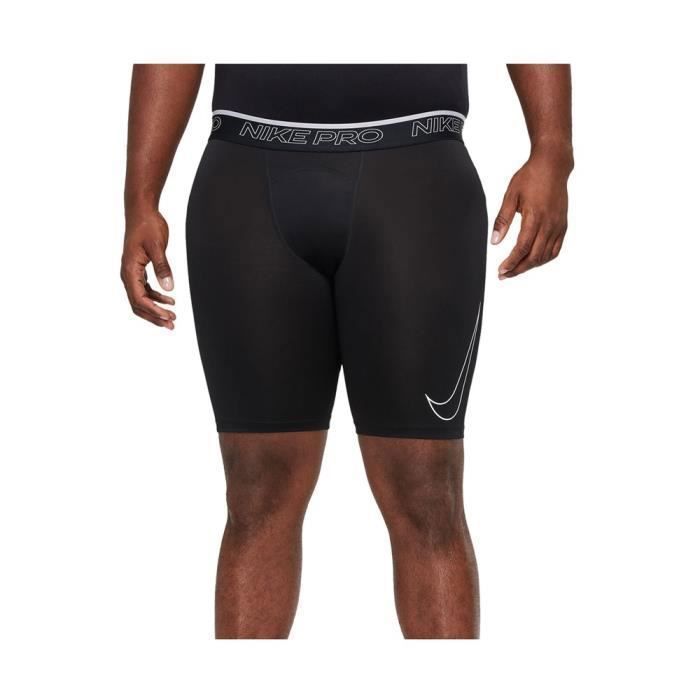 Short de running Nike Pro Drifit Long 9 pour homme en noir respirant