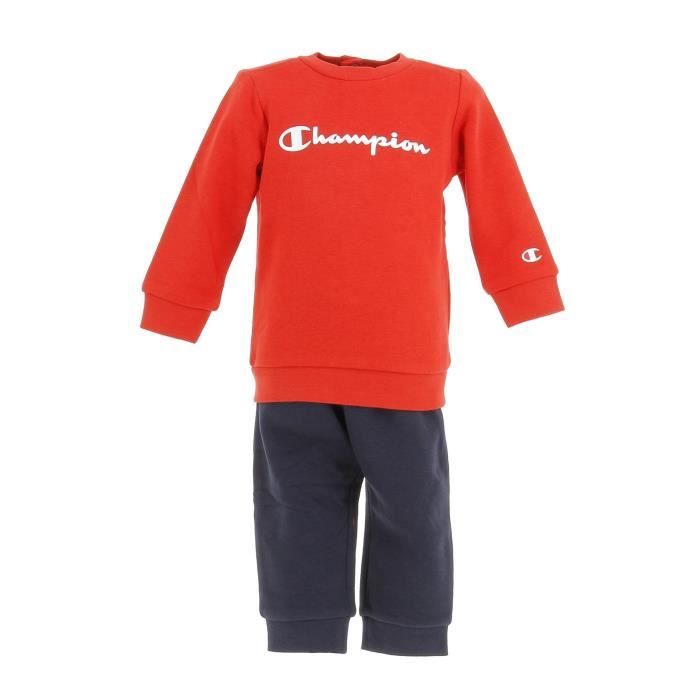 Ensemble survêtement Crewneck suit - Champion - Enfant - Rouge - Manches longues - Multisport - Respirant