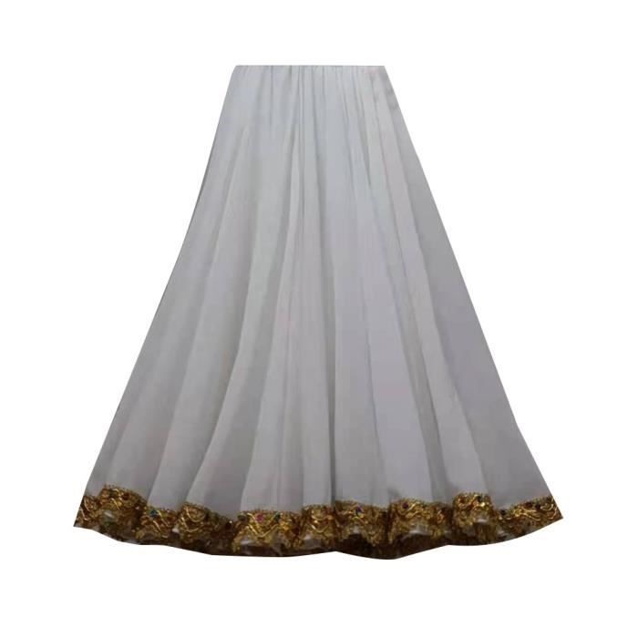 Jupe De Danse Ballet En Mousseline Noire Pour Fille - Taille Élastique Confortable