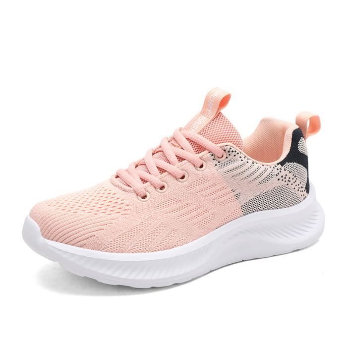 Chaussures de Running INSFITY - Femme - Légèreté Respirante - Rose