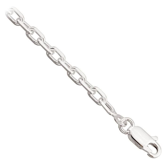3 M Chaîne forçat Lien Chaîne Chaîne en Métal ronde Argent 4,5 mm Bijoux Collier Mètre pour fabrication de bijoux colliers bracelet DIY Manuels K5