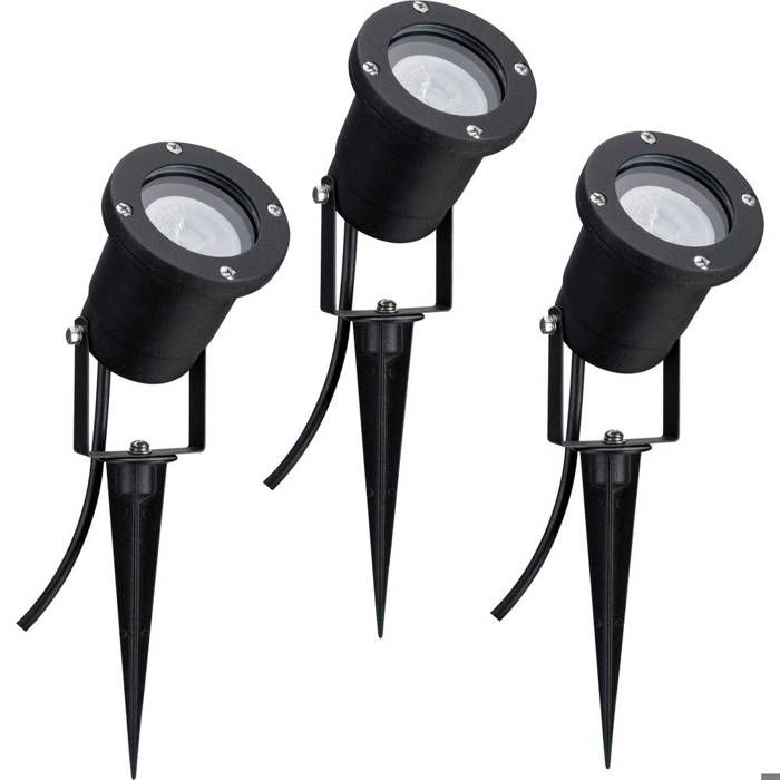 Projecteur à LED de jardin Paulmann 98897 jeu de 3 LED GU10 10.5 W noir Projecteur à LED de jardin Paulmann 98897 jeu de 3 LED GU10 10.5 W noir