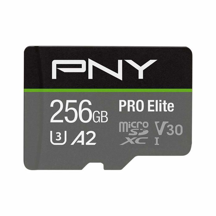 PNY Pro Elite 256 Go MicroSDXC UHS-I Classe 10 Blanc - vue 4