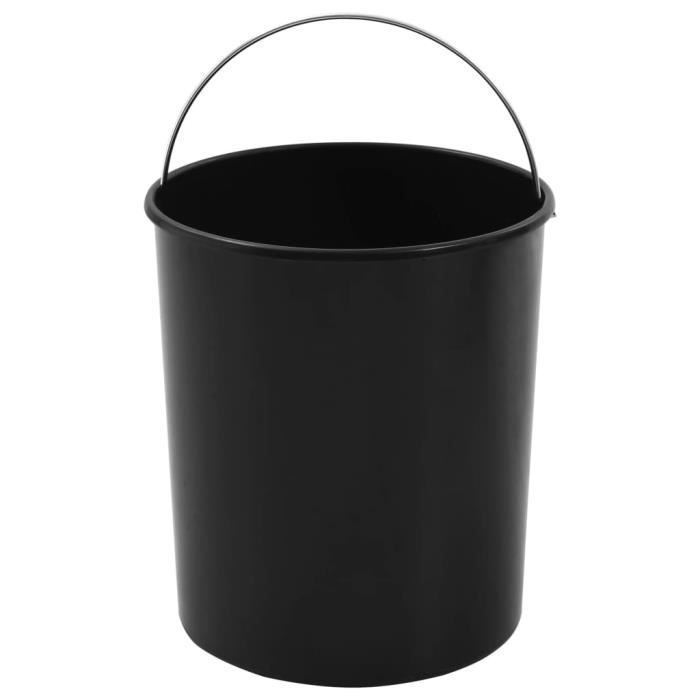 Ensemble de poubelles de recyclage en acier inoxydable 6 L/12 L Poubelle de cuisine domestique avec grande capacité Conception à double couche Fonctionnement à pédale et corbeille à papier I