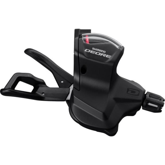 Commande de vitesse Shimano Deore MTB SL-M6000 pour VTT 10 vitesses avec témoin visuel noir