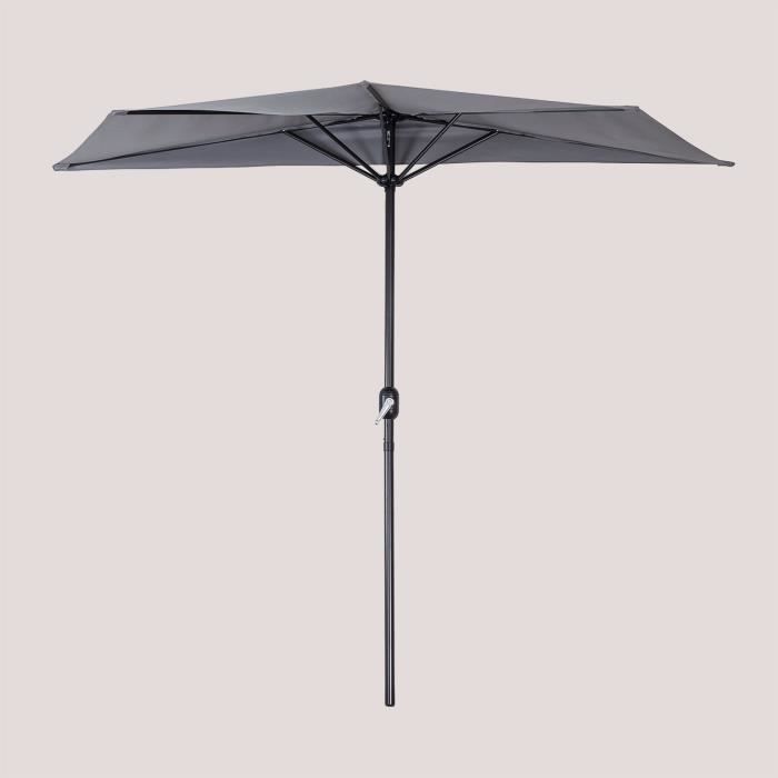 Parasol de balcon - Gris - 297x147x249cm