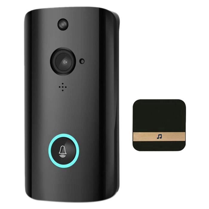 Qiilu Sonnette intelligente Système D'interphone Vidéo sans Fil WiFi