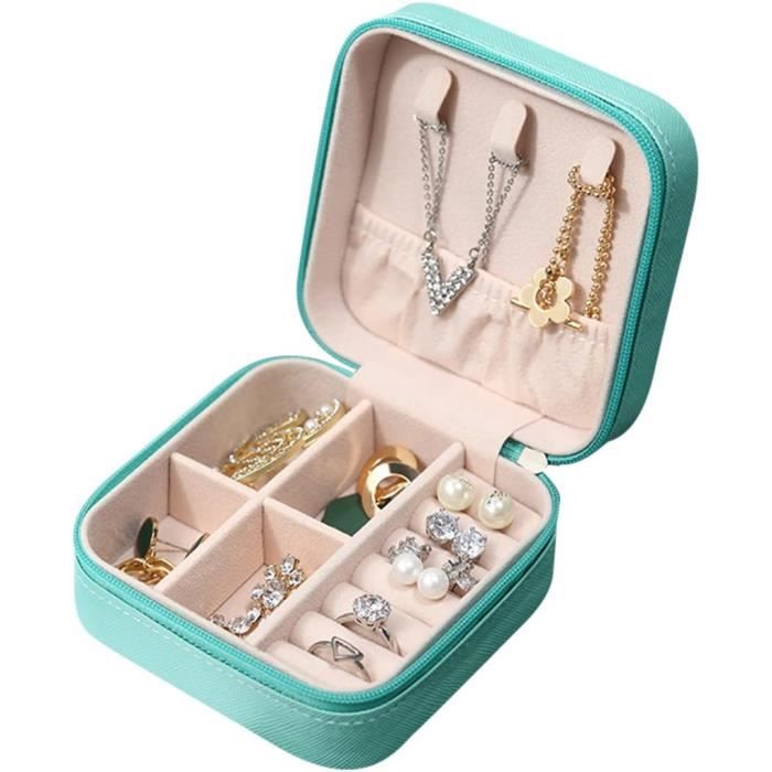 Kolroo Boite A Bijoux De Voyage, Coffret à Bijoux De Voyage, Petite Boîte à Bijoux Pour Femme