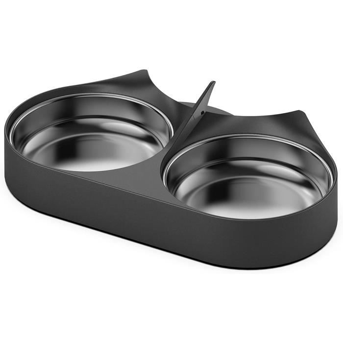 Meilleurs prix pour PETLIBRO Distributeur Croquettes Chat Automatique pour Animaux avec Bols en Acier Inoxydable, Gamelles pour Chats ou Chiens (Gam395