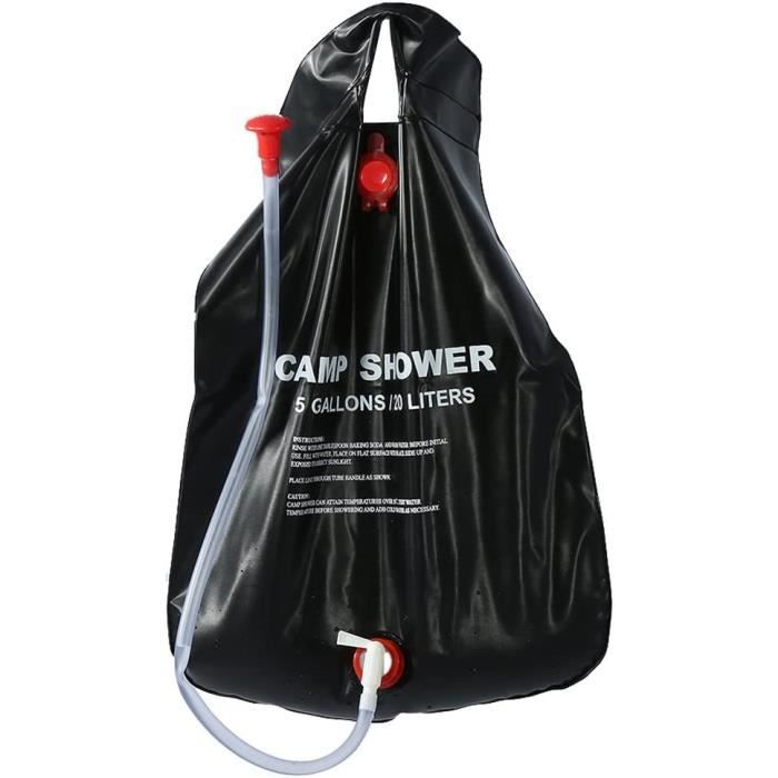 Sac De Douche Solaire RISEPRO 20L/5 Gallons Pour Camping Chauffage Solaire