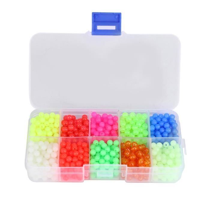 Perles De Pêche Lumineuses – Ovales En Plastique 5x4 Mm, 100 Pièces, Flottantes Et Phosphorescentes Pour La Pêche De Nuit