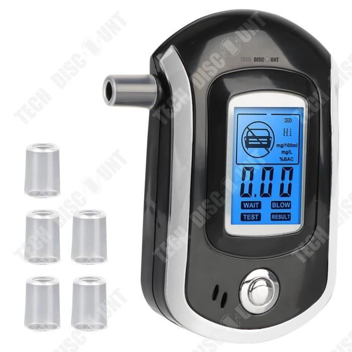 Akozon Testeur respiratoire numérique Testeur de Respiration Numérique LCD Mini Alcootest Akozon Testeur respiratoire numérique Testeur de Respiration Numérique LCD Mini Alcootest