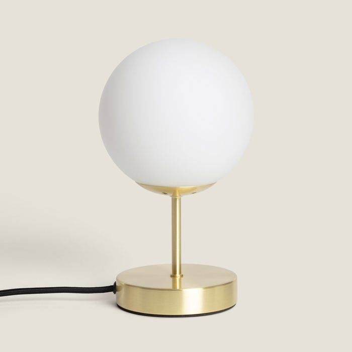Lampe à Poser Métal et Verre Moonlight Doré