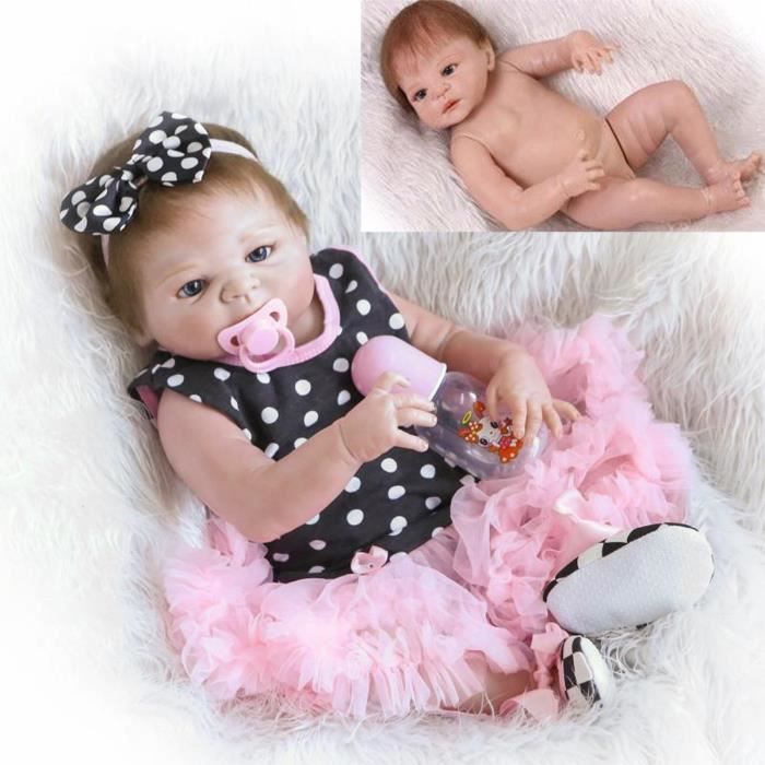 Poupon Poupée bébé 12 pouces intéractive silicone Doll nouveau-né enfant  Mignonne Jouet playmate Cadeau-A2 - Cdiscount Jeux - Jouets