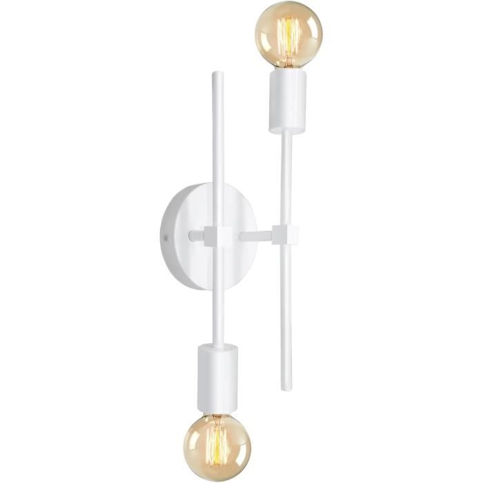 Applique Murale Industrielle Herford - Bois Et Métal Avec Spot Orientable GU10