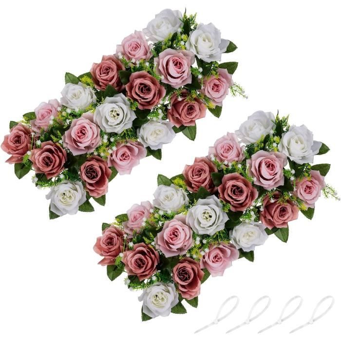 Dewocke Lot de 2 Mousse Florale Artificielle et Fraîche, Cyline en