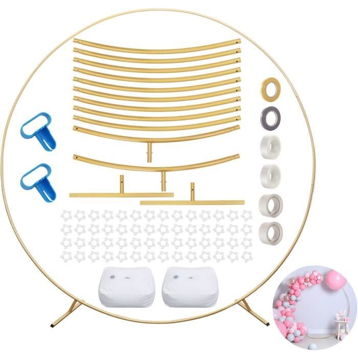 Arche Dorée, Cadre D'arche De Mariage | Support D'arche De Fleurs De Mariage Doré, Support De Fond Portable Pour Cadre De Porte, Cadre D'arche De Mariage Pour Fleurs, Ballons Et