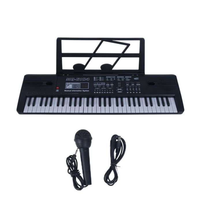 Clavier Piano 61 Touches Électrique Weikeya Avec Micro - USB Karaoké Multifonction Pour Enfants Et Adultes