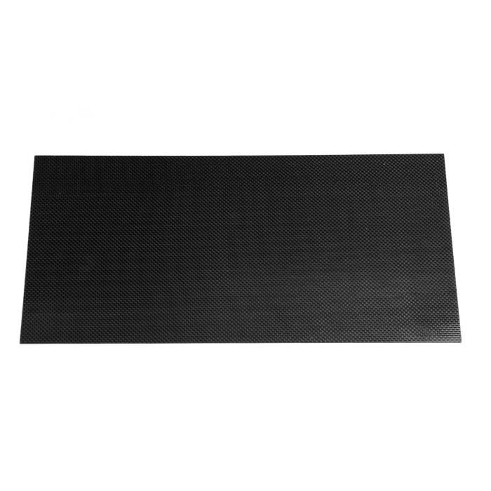 Shanrya Plaque En Fibre De Carbone, Résistance Au Fluage Légère Et Résistante à La Corrosion En Sergé De Feuille De Fibre De Carbone Pour Modèle (75 * 125 * 2.0mm