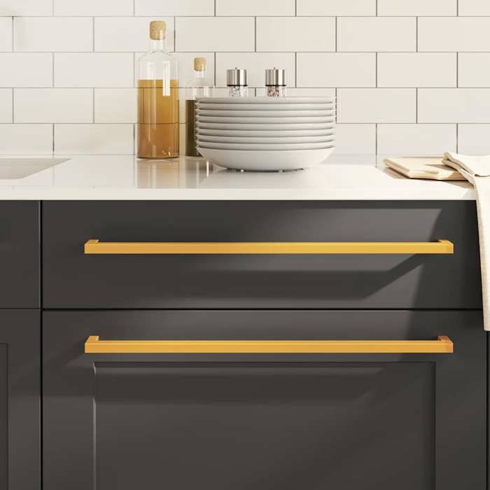 VidaXL Poignées armoire 10 pcs doré 480 mm - vue 3