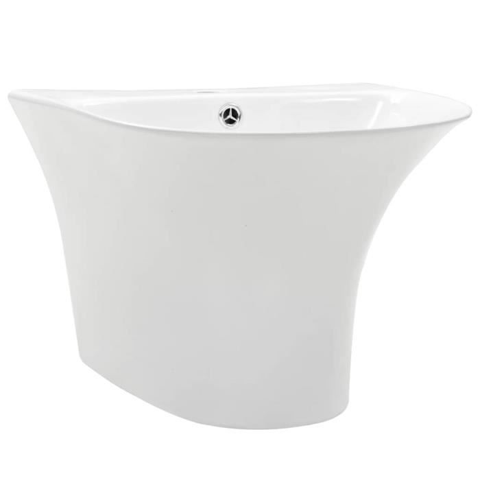 vidaXL Lavabo 47 x 45 x 37 cm Céramique Émaillée - vue 2