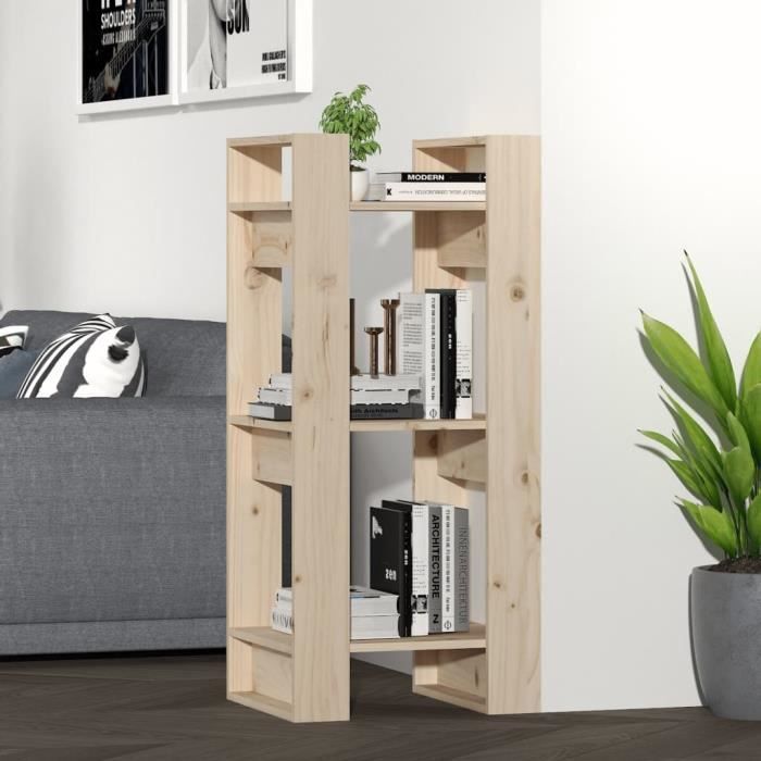 vidaXL Bibliothèque-Séparateur de pièce 41x35x91 cm Pin massif 813859