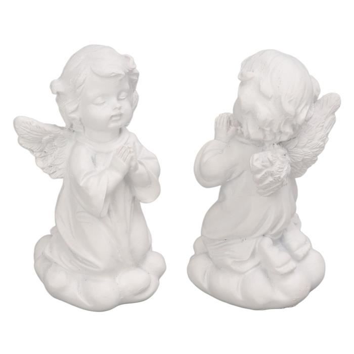 Qiilu figurine de chérubin Statue de bébé ange plateau design 30 cm de