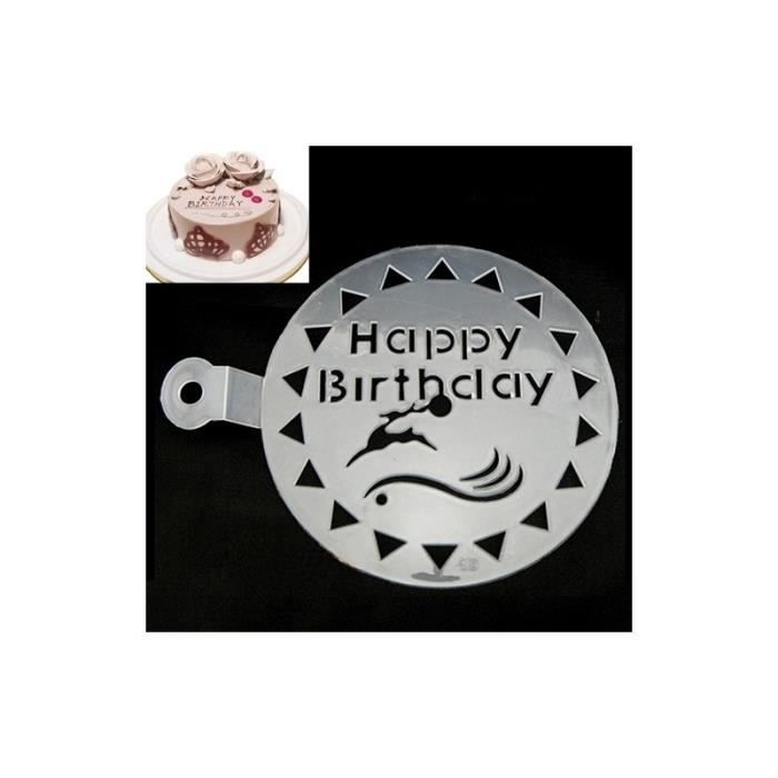 Accessoire Deco Cuisine Joyeux Anniversaire Style Fancy Garland Gateau Vaporiser Moule Cafe Tiramisu Spray Cdiscount Maison