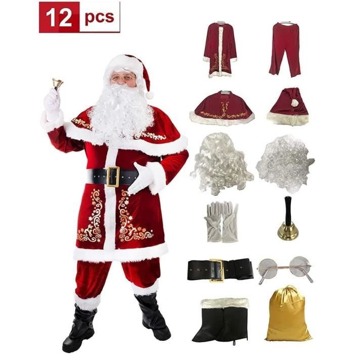Femmes père noël costume de père noël chapeau avec sexy robe tenue de