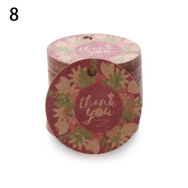 Étiquettes De Remerciement En Forme De Cœur - 50 Pièces Avec Ficelle Kraft - Parfait Pour Emballer Vos Cadeaux Avec Style !