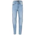 Enfants Garçons maigre Jeans Denim Contraste scotché Extensible Coupe ajustée Pantalons 5-14 Ans-1