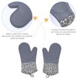 4pcs mitts de four confortable NONSLIP gants isolants gant de cuisine - manique linge de table - cuisine-1
