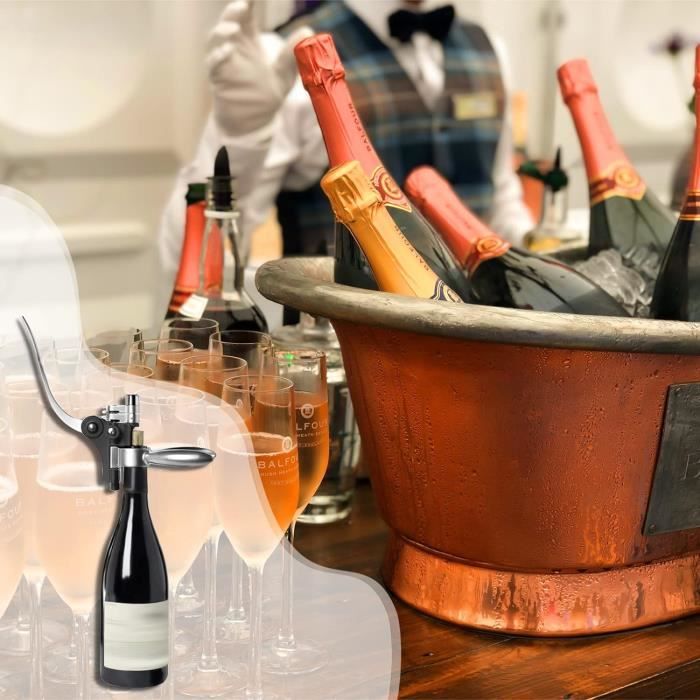 Coffret Sommelier 9 Pièces – Tire-bouchon à Levier, Coupe-Capsule, Verseur, Thermomètre, Bouchons – Cadeau Pour Amateur De Vin
