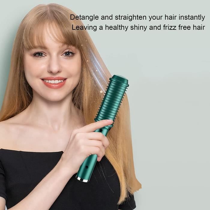 Mini lisseur de cheveux Rechargeable, brosse à lisser sans fil