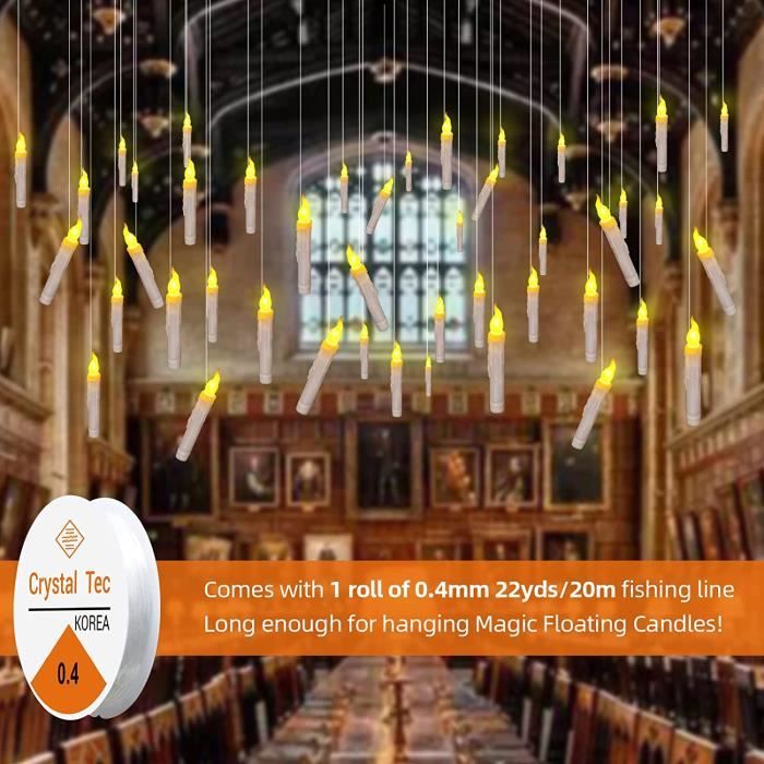 SHOPANTS Lot de 12 bougies flottantes à LED Harry Potter sans