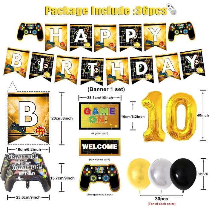 Décoration Ballon Stitch Bleu - Anniversaire Garçon - Set 5 Pièces - Ballon Foil Lilo & Stitch