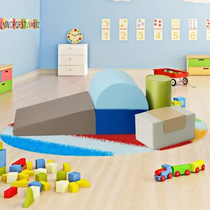 GOPLUS Blocs de Construction Sûr et Doux Kit de 6 Pièces pour Jouer et ...