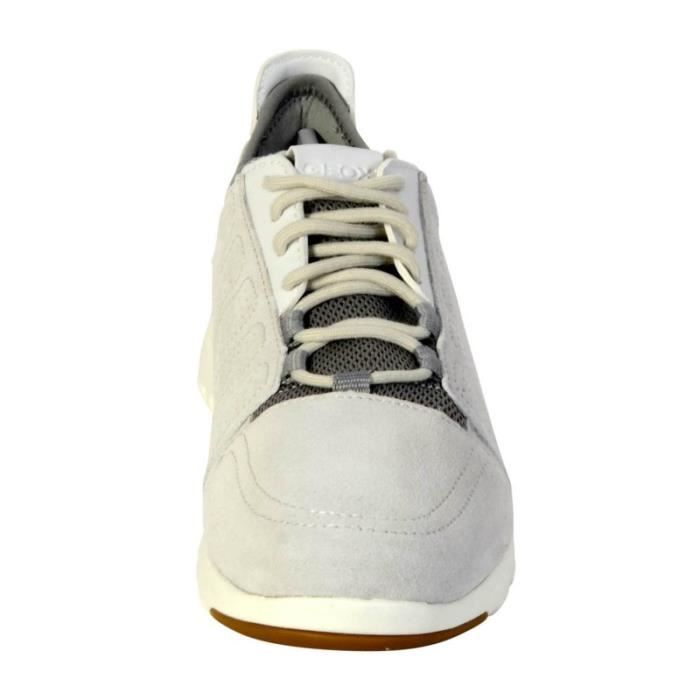 Chaussure Homme GEOX Xunday Blanc Cuir Lacets