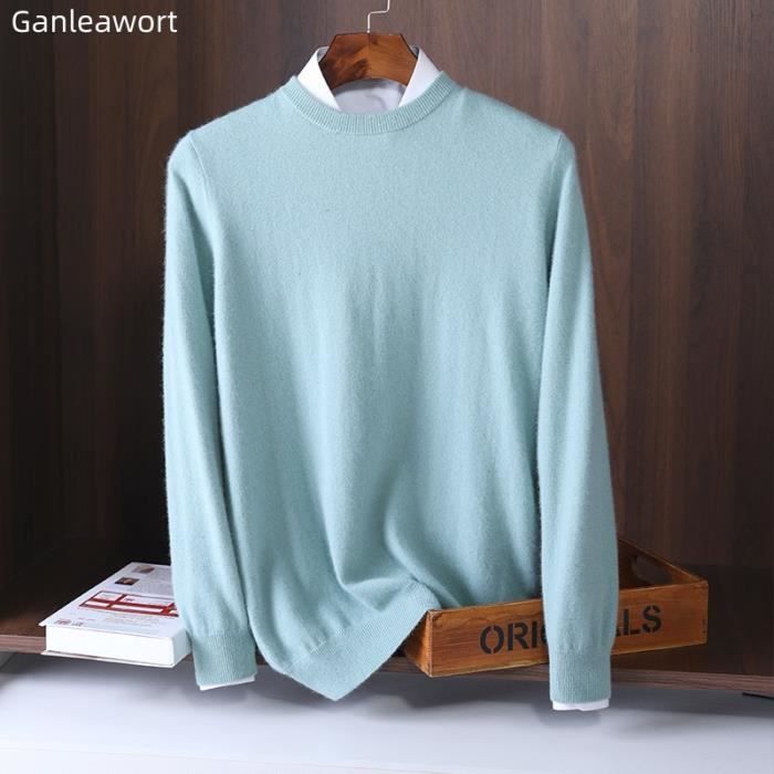 Pull col 2025 rond et chemise