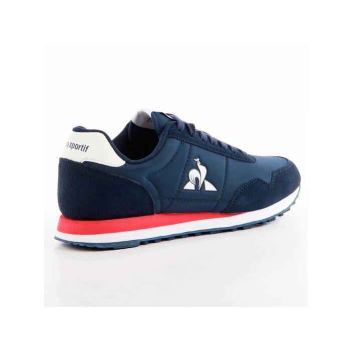 Baskets Le Coq Sportif Astra 2 - Bleu Marine Et Blanc - Cuir Et Textile - Homme