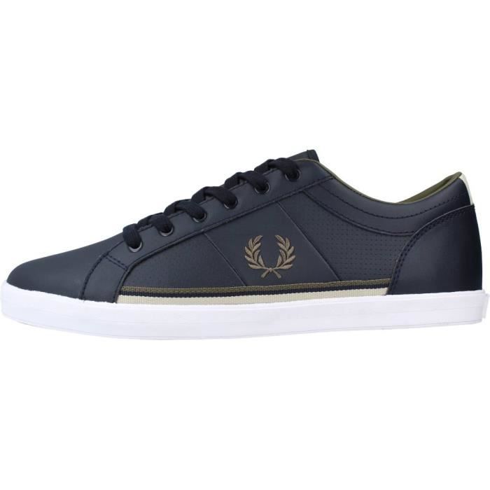 Moliere Fred Perry 118891 Chaussures Homme Bleu en Textile Bleu