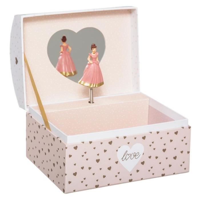 Bijoux Boîte à Bijoux Musicale Princesse - Coffret Bijoux Rose pour Enfant  Fille - Lucy Locket - Bijoutier Boutique