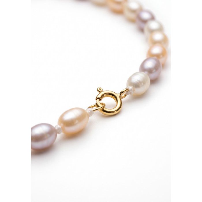 Collier De Perles De Culture Multicolores En Or 18 Carats - Neuf Sans Emballage