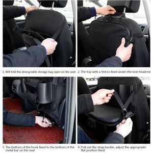 Organisateur de Voiture pour si/ège arri/ère avec Porte-Papier hygi/énique prot/ège-Dos pour si/ège Mat rembourr/é /à Poches Multiples Sac de Rangement Pliable pour Accessoires de Voyage en Famille