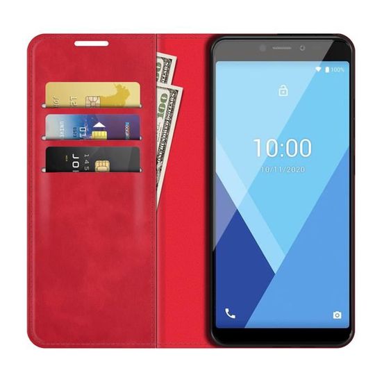 Étui Portefeuille Cuir Artificiel Pour Wiko Sunny 3 - Protection élégante Et Pratique