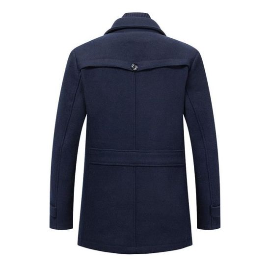 Manteau Laine Homme Bexley Trench Coat Long élégant Slim Fit