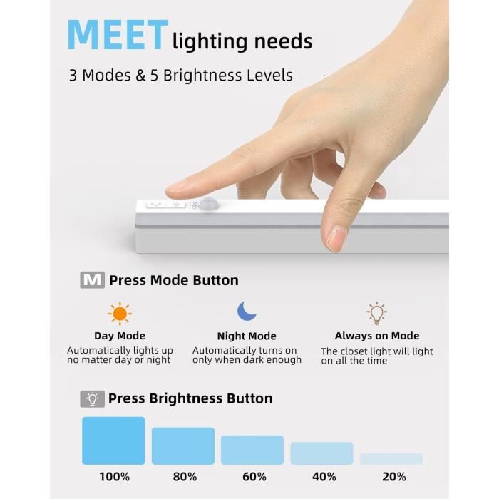 Xiaomi - Lampe Led Rechargeable Avec Capteur De Mouvement Sous
